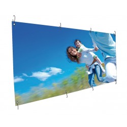 Banderole bâche satinée 340g - Utilisation courte durée