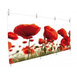 Banderole bâche fine semi-mate 395g - M1 - Utilisation courte durée