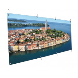 Banderole bâche fine semi-mate nacrée 325g - M1 - Utilisation courte durée