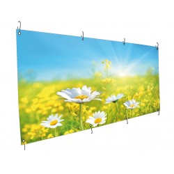 Banderole bâche adhésive satinée 500g - M1 - Utilisation moyenne durée