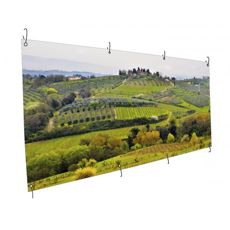 Banderole bâche opaque semi-mate Recto Verso 630g - M2 - Utilisation longue durée