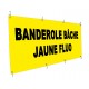 Banderole bâche Tyvek jaune fluo indéchirable 105g - Utilisation courte durée
