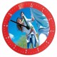 Horloge murale en verre lisse