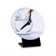 Horloge de table Ø 120 mm, Blanc brillant