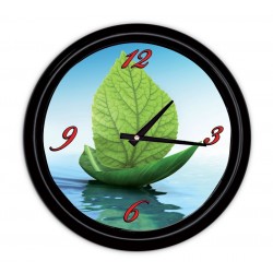 Horloge murale avec couvercle Ø 200 mm, Couleur du cadre Noir