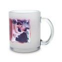 Mug en verre satinée à l´extérieur