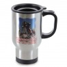 Tasse thermos en acier inoxydable couleur argent