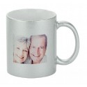 Mug en céramique aspect metal