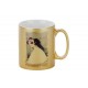Mug en céramique aspect metal