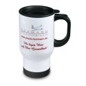 Tasse thermos en acier inoxydable couleur blanche