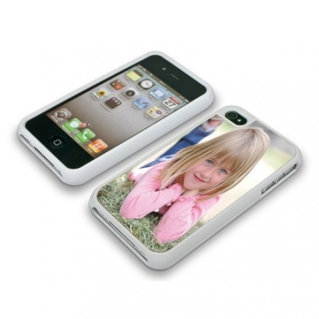 Coque pour Iphone 4 & 4S SMART-COVER CLIP avec plaque Chromaluxe