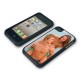 Coque pour Iphone 4 & 4S SMART-COVER CLIP avec plaque Chromaluxe