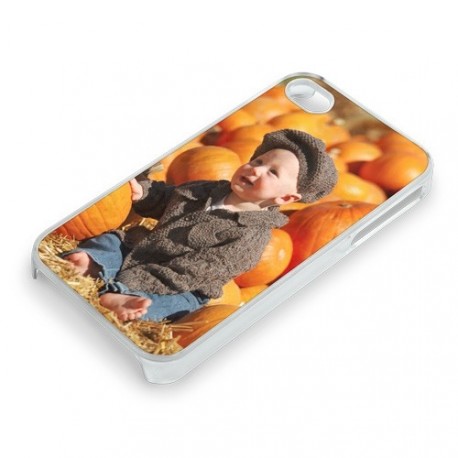 Coque pour Iphone 4 & 4S SMART-COVER STICK avec plaque Chromaluxe