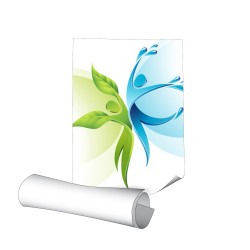 Affiche plastifiée grand format 100 x 300 cm