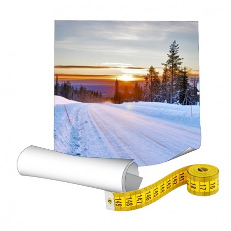 Papier photo 235g sur mesure - Plastification satinée