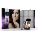 Stand parapluie mini - courbé - 3 x 3 - PVC