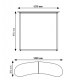 Comptoir promotionnel Abraxas - 127 x 97cm