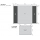Stand parapluie Anselm - Droit - 3 x 3 - Double face - Tissu