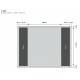 Stand parapluie Anselm - Droit - 4 x 3 - Tissu