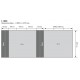 Stand parapluie Kashyyyk 3 x 3 courbé double face - PVC