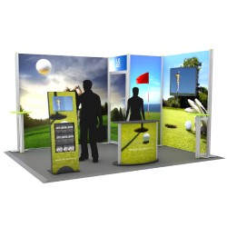 Stand équipé 12 m² 2 cloisons
