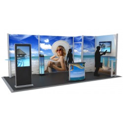 Stand équipé 18 m² 2 cloisons