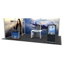 Stand équipé 24 m² 2 cloisons