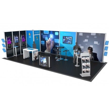 Stand équipé 32 m² 2 cloisons