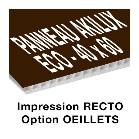 Panneau Akilux ECO - 40 x 60 cm - recto - 4 ex