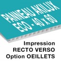 Panneau Akilux ECO - 40 x 60 cm - recto verso - 1 ex