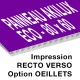 Panneau Akilux ECO - 80 x 60 cm - recto verso - 1 ex