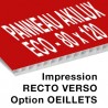 Panneau Akilux ECO - 80 x 120 cm - recto verso - 1 ex