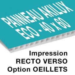 Panneau Akilux ECO - 40 x 60 cm - recto verso - 6 ex
