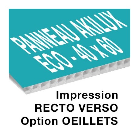 Panneau Akilux ECO - 40 x 60 cm - recto verso - 16 ex