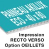Panneau Akilux ECO - 40 x 60 cm - recto verso - 18 ex