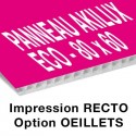 Panneau Akilux ECO - 80 x 60 cm - recto - 6 ex