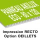 Panneau Akilux ECO - 80 x 120 cm - recto - 4 ex