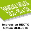 Panneau Akilux ECO - 80 x 120 cm - recto - 4 ex
