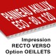 Panneau Akilux ECO - 80 x 120 cm - recto verso - 18 ex