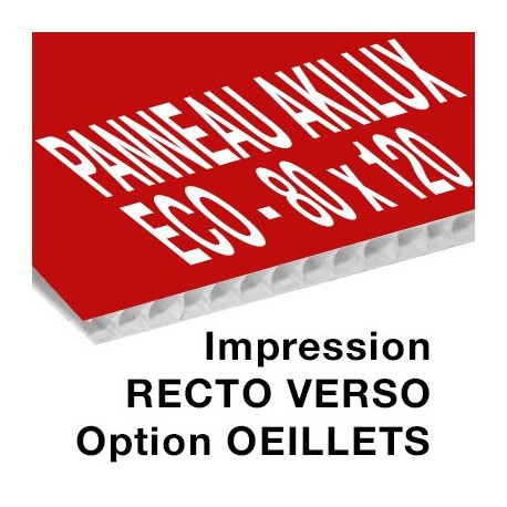 Panneau Akilux ECO - 80 x 120 cm - recto verso - 18 ex