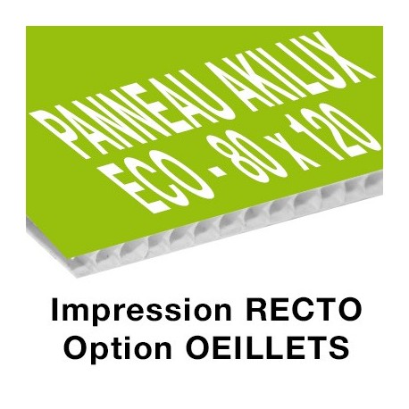 Panneau Akilux ECO - 80 x 120 cm - recto - 12 ex