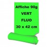 Affiches 30 x 42 cm (A3) - papier 90 g offset fluo vert - 5 ex