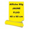 Affiches 40 x 60 cm (A2) - papier 90 g offset  fluo jaune - 5 ex
