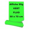 Affiches 50 x 70 cm - papier 90 g offset  fluo vert - 5 ex