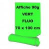 Affiches 70 x 100 cm - papier 90 g offset  fluo vert - 5 ex