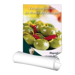 Affiches 70 x 100 cm - papier 135 g couché brillant - 50 ex