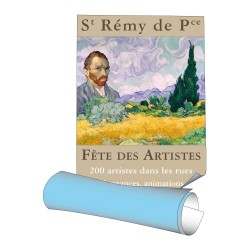 Affiches 80 x 120 cm (A0) - papier 120 g REH dos bleu - 1 ex