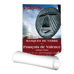 Affiches 120 x 176 cm - papier 135 g demi-mat encapsulé brillant - 1 ex