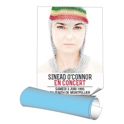 Affiches 60 x 80 cm (A1) - papier 105 g offset blanc (dos bleu) - 150 ex